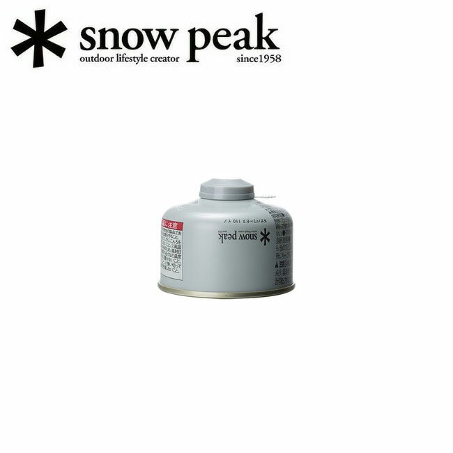 ★Snow Peak スノーピーク ガスカートリッジ GigaPower Fuel 110 Iso ギガパワーガス110イソ GP-110SR 【 BBQ キャンプ アウトドア 燃料 】