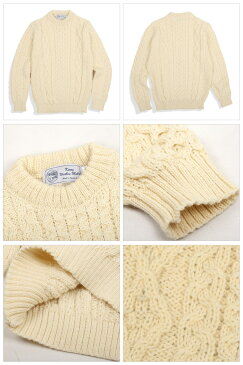ケリーウーレンミルズ Kerry Woollen Mills セーター Aran Cable Crew Neck LITE 【服】クルーネック