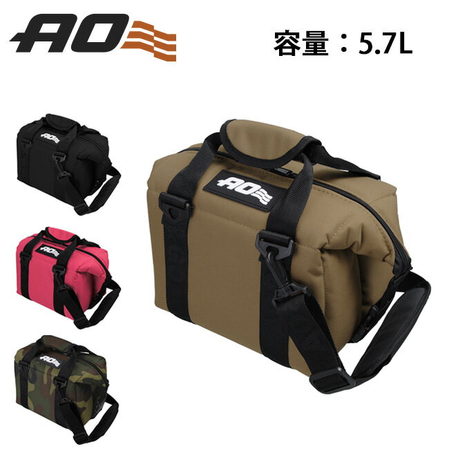 楽天Clapper★AO Coolers エーオークーラーズ 6パックキャンバスソフトクーラー AO6BK/AO6RD/AO6TA/AO6CAMO 【 防災 クーラーボックス 保冷バック アウトドア 】