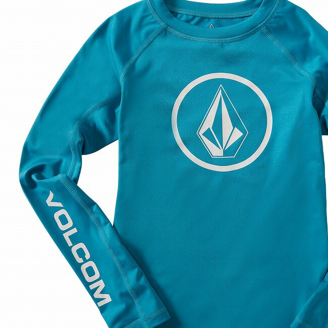 ★VOLCOM ボルコム Big Boys Lido Solid Long Sleeve UPF 50 Rashguard ビッグボーイズリドソリッドロングスリーブUPF50ラッシュガード C9312302 【 キッズ 子ども UVカット サーフ サーファー サーフィン 海 アウトドア 】【メール便・代引不可】 2