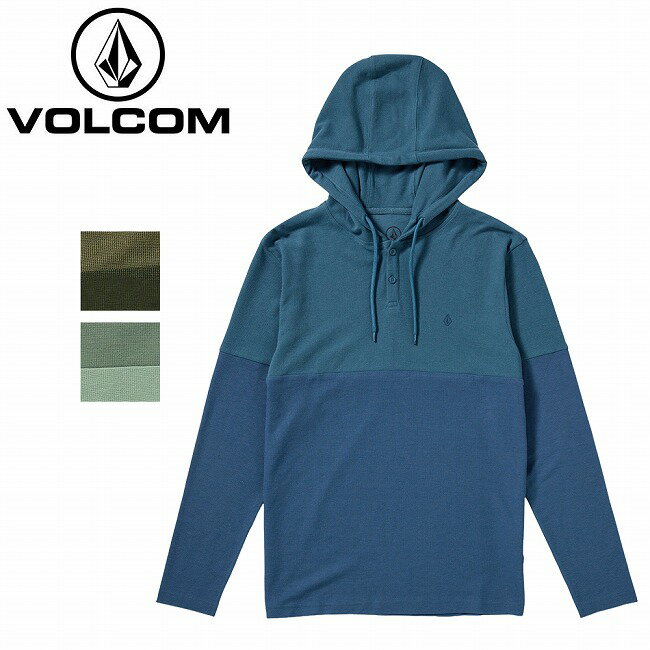 【スーパーセール限定クーポン配布中】★VOLCOM ボルコム Nunez Colorblocked Thermal ヌニェスカラーブロックドサーマル A5302300 【 トップス パーカー 長袖 キャンプ アウトドア 】