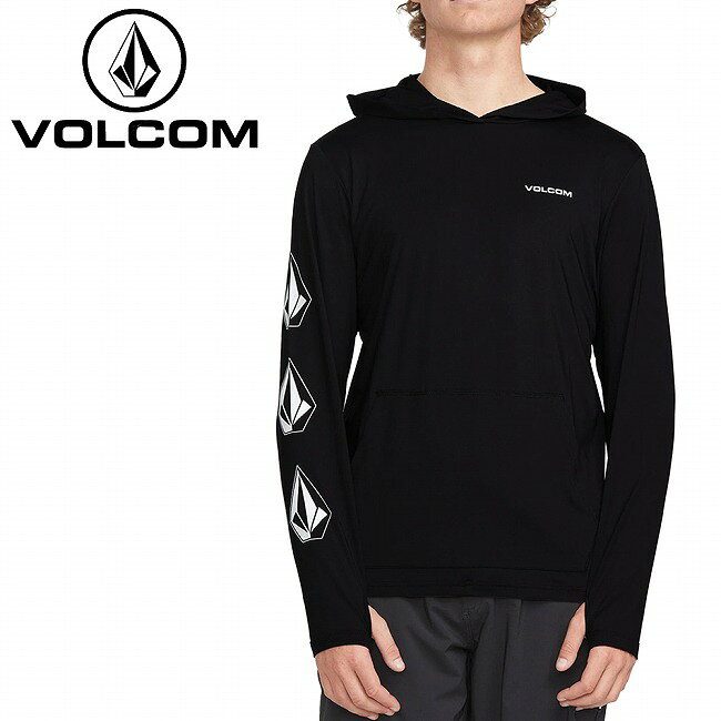 メーカー希望小売価格はメーカーカタログに基づいて掲載していますSpec ブランド名 VOLCOM ボルコム 商品名 Large Iconic Hood Long Sleeve ラージアイコニックフードロングスリーブ メーカー型番 A9312501 サイズ XS：着丈約64　身幅約46.5　袖丈約62S：着丈約67　身幅約48.5　袖丈約63L：着丈約71　身幅約53.5　袖丈約65XXL：着丈約75.5　身幅約61　袖丈約69(単位：cm)※平置き採寸のため若干の誤差がある場合がございます。あらかじめご了承ください。 カラー BLK 詳細 &nbsp; ルーズフィットのフード付きラッシュガード、ラージアイコニックロングスリーブは、非常に伸縮性のあるリサイクルポリエステルで作られています。ルーズフィットで軽量な構造ですが、50 以上のUV保護効果を誇り、水中に長く留まります。【特徴】・ルーズフィットのフード付きラッシュガード・50以上のUV保護機能----------------------------------【素材】リサイクルポリエステル88%、ポリウレタン12% ↓★おススメ商品★↓------------------------------------------------------------ ※モニタやPC環境等により実物と多少色合いが異なって見える場合もございます。 ※外箱がある商品につきましては生産、運搬の過程上、商品の箱(外箱)に多少の汚れや、破れ等が生じる場合がございます。 予めご了承の上お買い求め頂きます様、よろしくお願いいたします。 ※パターン生地を使用している商品によってはパターン位置に個体差がございます。予めご了承下さい。 ※一部商品画像にメーカー提供画像を使用している商品もございますので、仕様が予告なく変更される場合がございます。 ※複数のショッピングモールで同時販売しておりますので、在庫切れになってしまう場合がございます。 厳重に注意し在庫システムで管理を行っておりますが、お買い上げいただいた商品が品切れになってしまう場合がございます。 また、人気商品に関しましても複数のお客様が一度に購入を行い、在庫の反映が間に合わずご購入できてしまう場合がございます。 その際はお客様には必ずご連絡をさせていただきますが、万が一入荷予定がない場合はキャンセルさせていただく場合がございます。 大変申し訳ございませんがあらかじめご了承ください。 ※メール便発送対象商品に関しましては、メール便規定料金にてお送りします。 ※ガス缶などをご使用いただく商品の場合、同メーカーのものをご使用いただくことを推奨しております。 製品不良などが起こった場合、保証対象外となる場合がございます。 ------------------------------------------------------------