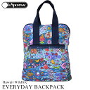 ハワイ限定 LeSportsac レスポートサック レスポハワイ ワイルドライフ K831 エブリデイバックパック 8240リュック おしゃれ 普段使い