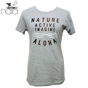 ハワイ Tシャツ 半袖 レディース NAIA グレー NATURE ACTIVE IMAGINEファッション 夏 ハワイ 海 おしゃれ 可愛い naia ナイア トップス