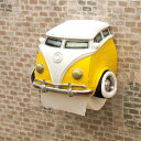 ワーゲン ペーパーホルダー バス イエロー 黄色フォルクスワーゲン トイレットペーパーホルダー ペーパーカバー 車 インテリア おしゃれ 可愛い ギフト プレゼ...