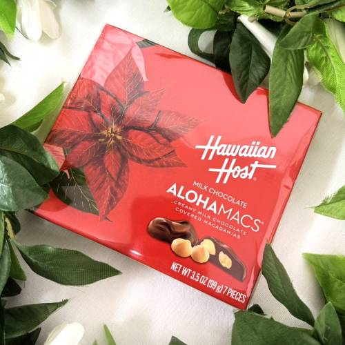 ハワイアンホースト クリスマス限定 マカダミアナッツチョコレート 7粒ギフト プレゼント ハワイ チョコレート 土産 ハワイアンフード おやつ お菓子