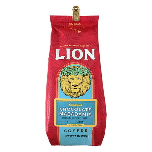ライオンコーヒー〈チョコレートマカダミア〉7oz(198g)ハワイのお土産に☆お土産/お歳暮/お中元/ギフト/プレゼント/ハワイ/母の日/父の日/お礼/お祝/正月/バレンタイン/ホワイトデー/お返し/珈琲/お年賀