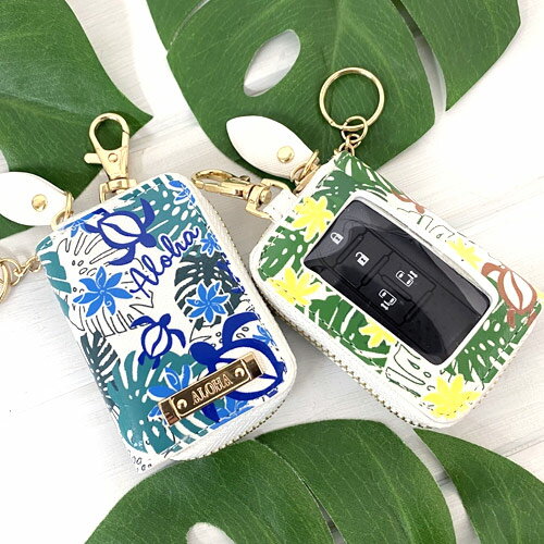 ラナホヌ スマートキーケース レディース メンズ おしゃれKahiko ハワイアン雑貨 花柄 ハワイアン柄