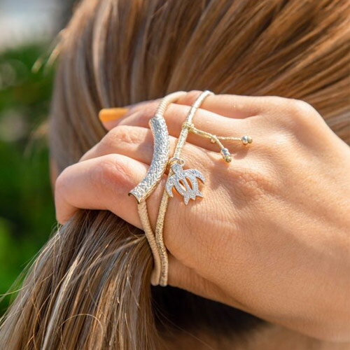 静電気防止 ヘアゴム ブレスレット ノンパチ ハワジュセットゴールド ハワイアン 雑貨 ハワイ 雑貨 ハワイアンアクセサリー カヒコ kahiko ハワイアンジ...