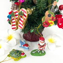 ハワイアンサンタ クリスマス オーナメント F クリスマス 置き物 サンタ サンタクロース ゴルフ ウクレレ サンダル ホヌ ハワイアン 雑貨 インテリア ハワイ雑貨 人形 飾り 可愛い ギフト プレゼント アイランドヘリテージ ハワイ