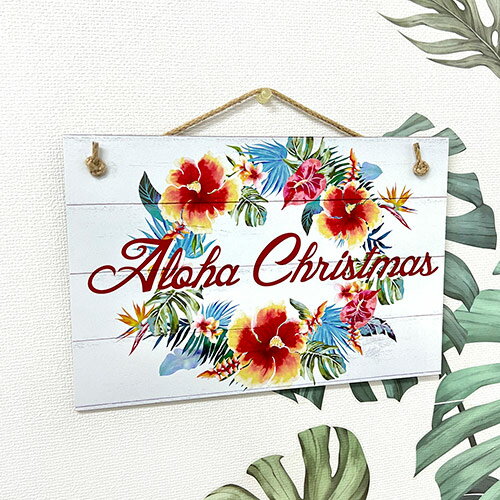 アートパネル 長方形 花 ハイビスカス アートボード 壁掛け インテリア WREATH メレカリキマカ サイン..