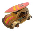 【訳あり】ウッドカー ピンク ハワイアン雑貨 インテリア 車ハワイアン リゾート ハワイアン 雑貨 ハワイ雑貨 ワーゲン ビートル 木製 おしゃれ インテリア雑...