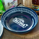 訳あり 皿 ハワイアン柄 食器 Kahiko ナルアロハディッシュ ネイビーハワイアン 雑貨 ハワイ雑貨 キッチン 食器 皿 器 ハワイ