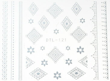 【 1080円以上 DM便 送料 無料 】 シール ネイティブ 柄 シール DTL-121 ゴールド シルバー エスニックラインシール ボヘミアン ネイル パーツ ネイルパーツ メタル メタルパーツ ジェル ネイル ジェルネイル セット 安い 美容 コスメ