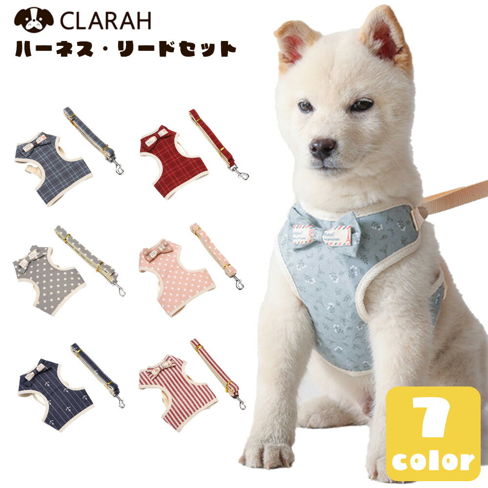 ハーネス リード セット 犬 猫 ハーネスリード セット 胴輪 犬用 ドッグ 小型犬 おさんぽ わんちゃん ドッグ ネコポス送料無料