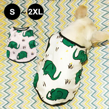 犬服 犬の服 ドッグウェア タンクトップ Tシャツ 夏 ノースリーブ クール ドッグ 犬用 ぞう 像 ゾウ 小型犬 中型犬 ネコポス送料無料