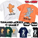 【5/10限定!!全品最大P8倍】トムジェリ キッズ バックプリント Tシャツ 半袖 トムとジェリートップス 子ども 男の子 女の子