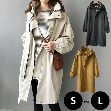 トレンチコート レディース コート アウター ロング スプリングコート 春コート ロングコート ジャケット ノーカラ— 春物 春服 秋服 薄手 長袖 無地 羽織