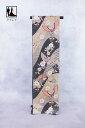《フォーマル衣装》販売 クラレナの 金 黒 枝垂れ桜 蝶 振袖用 正絹 袋帯 (cl_kimono2514) (中古) (USED) (リサイクル)【和装】【着...