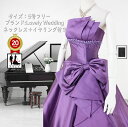 《フォーマル衣装》購入 クラレナの ネックレス イヤリング付き Lovely Wedding パープル ビーズ カラードレス 5号フリー (CLC5054) 【...