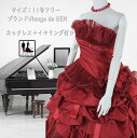 《フォーマル衣装》販売 クラレナの ネックレス イヤリング付き Rouge de BENI ワインレッド フリル リボン カラードレス 11号フリー (CLC5...