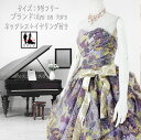 《フォーマル衣装》カラードレス 9号フリー (CLC5120) クラレナ Aya na ture パープル ゴールド イエロー 演奏会 ステージ衣装 ネックレス イヤリング付き【ドレス】 【洋装】【中古】 (USED品)(リサイクル)【cd9】【cd11】
