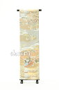 《フォーマル衣装》販売 クラレナの 金銀に松・紅葉・雉・鶴 正絹袋帯 (MS58)(USED品)【中古】【和装】【着物】【女性】【帯】