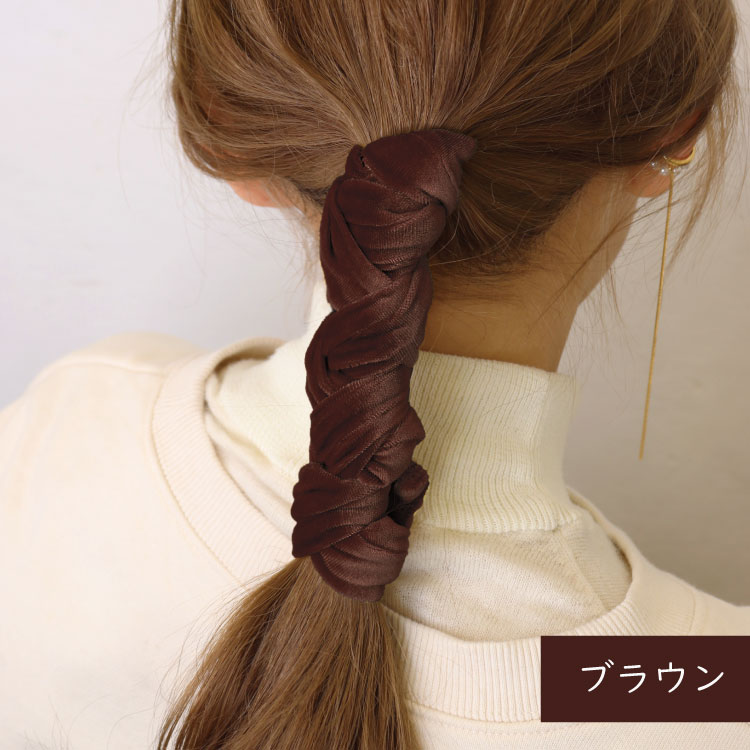 ベロアリボンヘアゴム