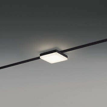 コイズミ SOLID レール用ベースライト スクエア形 ブラック LED（温白色） AH51769