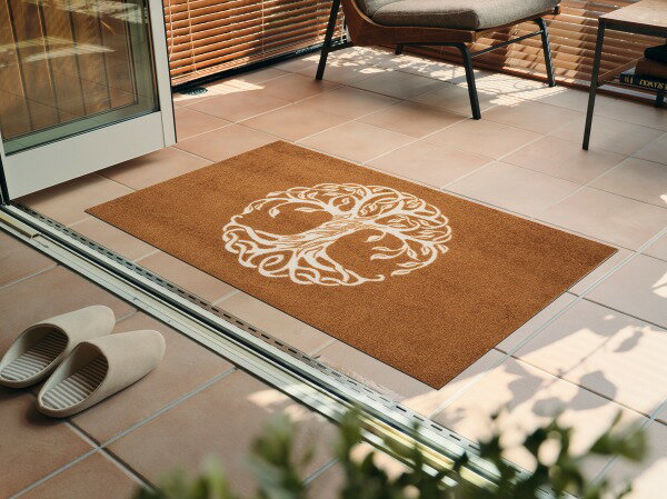 y[J[z  փ}bg k  Lb` N[ebNX wash+dry 􂦂}bg Tree of Life Brown 75~120cm K035B