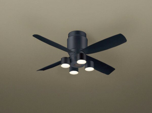 パナソニック シーリングファン ブラック LED(電球色) 拡散 XS79029