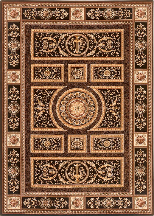 【メーカー直送】 カーペット ラグ マット 約6畳 240×340 ブラック シェラサド 8307 Globe ディーパス マーベラスシリーズ