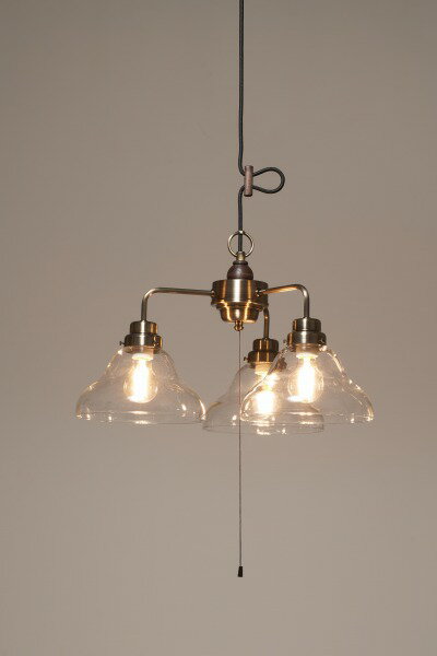 後藤照明 ジェミニ 大正ロマン 昭和 レトロ ペンダントライト ジェミニ ブロンズ 3灯 ランプ別売 GLF-3..