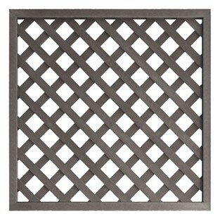 【メーカー直送】 人工木ラティスフェンス 900×900mm ダークブラウン 4枚セット 目隠し 柵 仕切り 庭 DIY 4524804121304 [ビス・金具・ポスト別売]