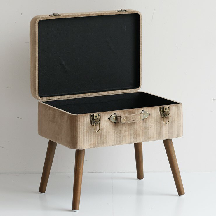 Stools - 【メーカー直送】 トランク型 収納スツール Pick Stool ヴィンテージ×ブラウン st-3263 市場株式会社