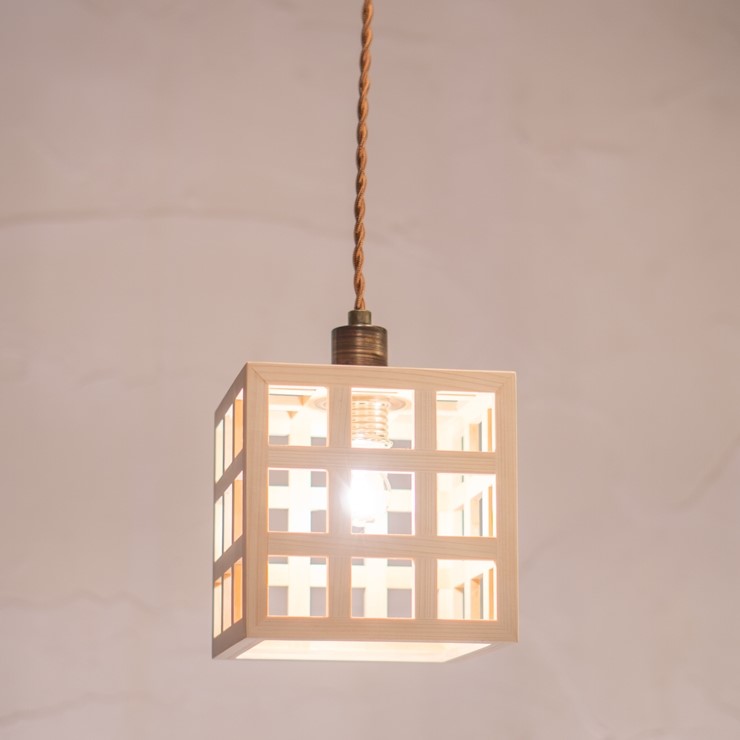 【メーカー直送】 新洋電気 格 和風ペンダントライト 白熱灯 AP863 和室 照明 強化和紙 おしゃれ 日本製 国産 木製