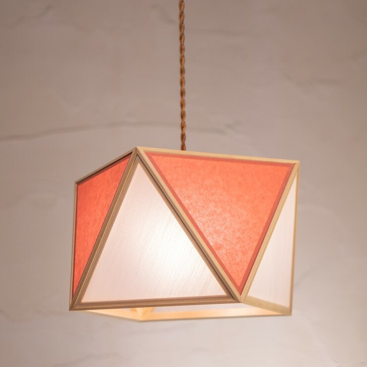 【メーカー直送】 新洋電気 彩 和風ペンダントライト 白×緋 白熱灯 AP816-C 和室 照明 強化和紙 ワーロ..