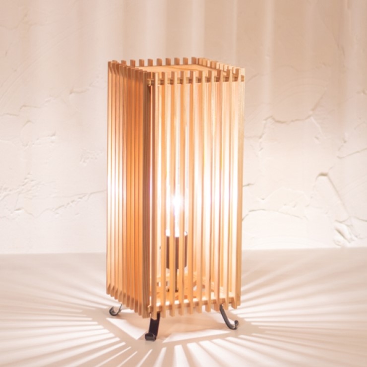 【メーカー直送】 新洋電気 簾 和風スタンドライト 白熱灯 A515-O 和室 照明 強化和紙 おしゃれ 日本製 国産 木製