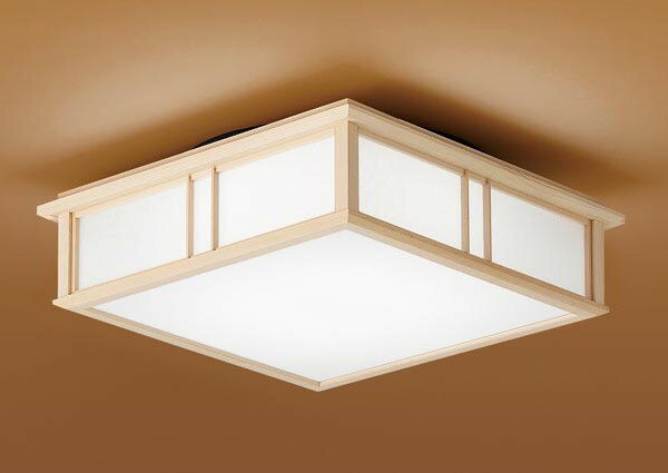 Rakuten - 和風小型シーリングライト LED（昼白色） 拡散 415角 白木 パナソニック LGB53025LE1 天井照明 和室 廊下 内玄関
