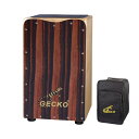 【メーカー直送】 GECKO カホン ハイエンドモデル ショルダーケース付 エボニー CL97 初心者セット 楽器 おしゃれ 楽譜集付き
