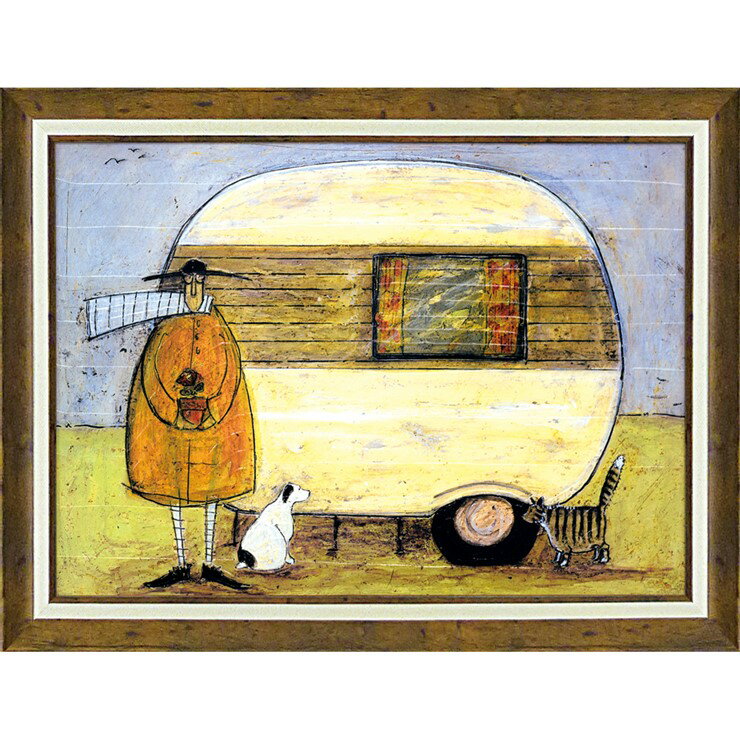 絵画 版画 額縁 おしゃれ サム トフト「ホーム フロム ホーム」 ST-16025