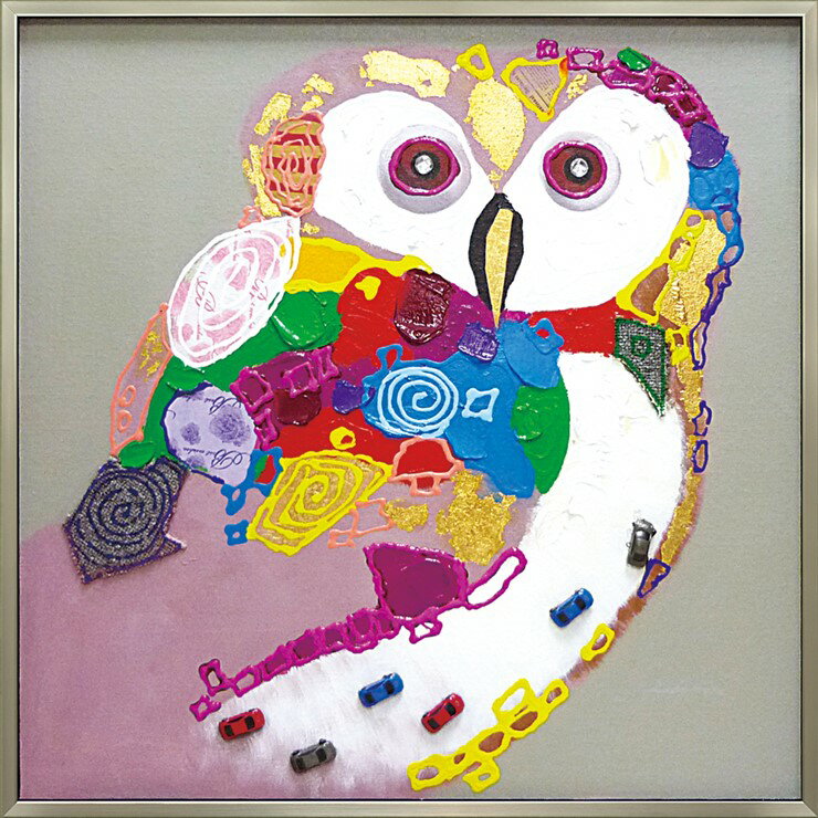 キャンバスにひとつひとつハンドペイントが施されたアートに樹脂フレームをセットしたアートフレーム。バリエーション豊かなアートをお楽しみ頂けます。■材質：キャンバス・樹脂フレーム■仕様：油絵ハンドペイント油絵具で1枚ずつ描いていますので、多少色...