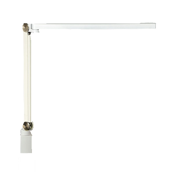 直線で構成されたシンプルなスタイリングは、まるでデスクの一部のように一体化し、光だけを提供。上アームはモニターのベゼルに近い薄さ20mm。90°折りたたむとアンビエントモードになります。調光、調色機能をひとつのボタンに集約したシンプルなデザ...