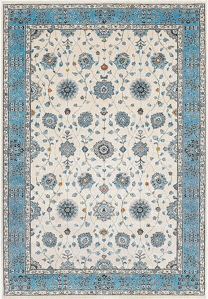 【メーカー直送】 カーペット ラグ マット 200×250cm 約3畳 アイボリー おしゃれ・防炎・ホットカーペット対応・床暖房対応・ウィルトン織織・遊び毛が出にくい・お掃除ロボット対応・トルコ製 3480 ラグナ Prevell