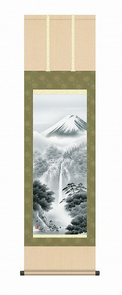 鈴村秀山 グラデーションを駆使し遠景近景をうまくあらわした写実性と独創性を高い次元で融合させた 画技として評価を集める。三美会会員。 霊峰に積もる雪は悠久の時を経て伏流水となって湧き上がる。大自然の偉大な営みをしみじみと感じさせる、神々しさが溢れ出る作品です。注意事項納期は約7〜10日前後です。メーカー直送について本商品はメーカー直送品となります。代金引換はご利用頂けません。・配送地域：全国※沖縄・離島・北海道除く・直送送料：配送地域内送料無料・日時時間指定：日時・時間指定不可※商品は1階での軒下渡しとなります。室内への搬入は行っておりません。 ※通常配送商品との同時注文(同梱)は不可です。メーカー直送の場合は単品でのご注文をお願いいたします。返品・交換について「返品不可」：返品不可の商品⇒詳細はこちらをクリック※当店ではお客様都合による交換は受け付けておりません。メーカー/品番三幸 KZ2MB2-070商品カテゴリ家具・インテリア 掛け軸・額絵・絵画 掛け軸 山水画適応畳数幅44.5×高さ約164cm本体サイズ幅44.5×高さ約164cm商品説明サイズ区分： 尺三主な仕様： 三幸 新絹本 洛彩緞子本表装■検索コード 20201203■ジャンル ホビー アート・美術品・骨董品・民芸品 掛軸■カテゴリ 家具・インテリア 掛け軸・額絵・絵画 掛け軸 山水画その他注意事項※本商品は、メーカー取り寄せのため、欠品している場合がございます。※画像はイメージです。商品の詳細はメーカー受付窓口/HPにてご確認ください。※掲載商品は予告無く販売終了となっている場合もあり、掲載商品全ての出荷確約をするものではありません。[メーカー直送について]本商品はメーカー直送品となります。代金引換はご利用頂けません。・配送地域：全国※沖縄・離島・北海道除く・直送送料：配送地域内送料無料・日時時間指定：日時・時間指定不可※商品は1階での軒下渡しとなります。室内への搬入は行っておりません。※通常配送商品との同時注文(同梱)は不可です。メーカー直送の場合は単品でのご注文をお願いいたします。