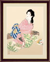 【メーカー直送】 絵画 額絵 壁掛け 日本画 娘深雪 上村松園 F4 42×34cm