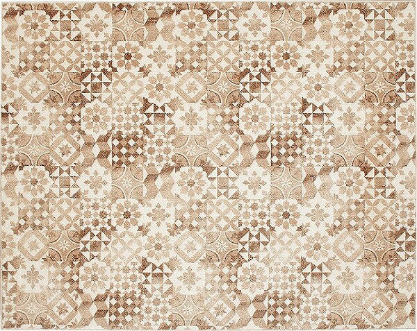 Patterned - 【メーカー直送】 カーペット ラグ マット 140x200cm 約1.5畳 MA/BE おしゃれ・防炎・ホットカーペット対応・床暖房対応・遊び毛が出にくい・お掃除ロボット対応・ベルギー製 270099900 ニケ Prevell
