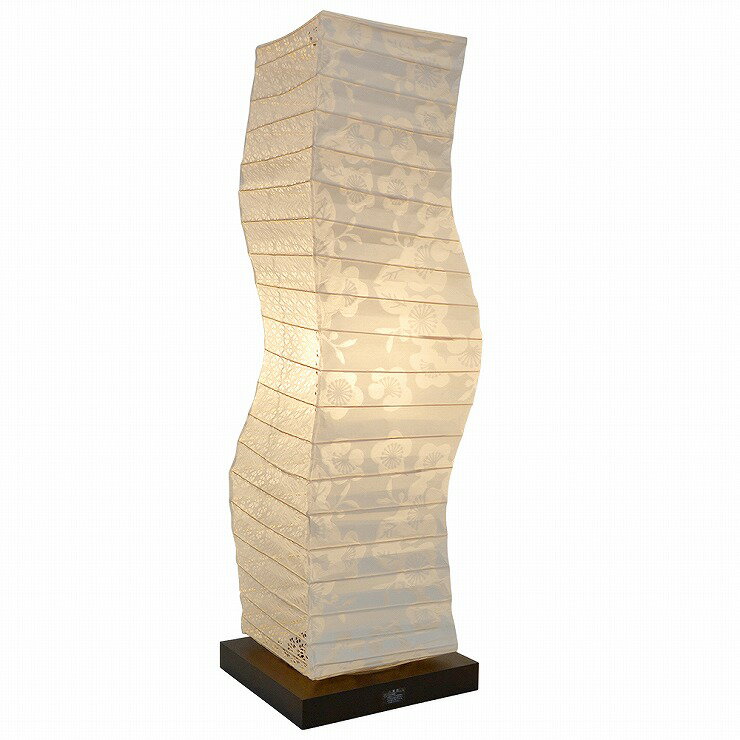 【メーカー直送】 和室 照明 和風 和風フロアスタンド kuku(クク) 美濃和紙 透かし梅×小梅白 白熱灯 SF..