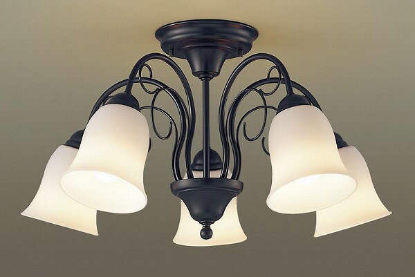 パナソニック シャンデリア 〜10畳 ブラック 5灯 LED(電球色) LGB57565K