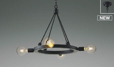 コイズミシャンデリア4灯LEDAA...